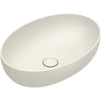 Catalano Sfera Opzetwastafel 60x42cm Ovaal - Mat Lino - Keramiek - 8059015194763 - Wastafels, Opzetwastafels
