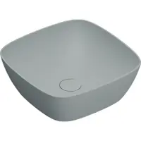 Catalano Alvea Opzetwastafel 40x40cm - Mat Acqua - Keramiek - 8059015194374 - Vierkant - Wastafels, Opzetwastafels