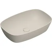 Catalano Alvea Opzetwastafel 60x40cm - Mat Sabbia - Keramiek - 8059015194336 - Rechthoekig - Wastafels, Opzetwastafels