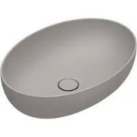 Catalano Sfera Opzetwastafel 60x42cm Ovaal - Mat Tortora - Keramiek - 8059015194787 - Wastafels, Opzetwastafels