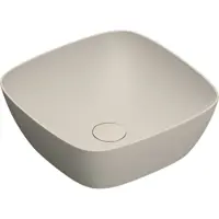 Catalano Alvea Opzetwastafel 40x40cm - Mat Sabbia - Keramiek - 8059015194381 - Vierkant - Wastafels, Opzetwastafels