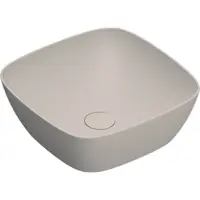 Catalano Alvea Opzetwastafel 40x40cm - Mat Seta - Keramiek - 8059015194404 - Vierkant - Wastafels, Opzetwastafels