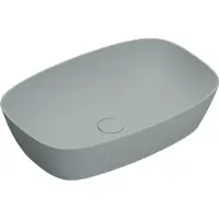 Catalano Alvea Opzetwastafel 60x40cm - Mat Acqua - Keramiek - 8059015194329 - Rechthoekig - Wastafels, Opzetwastafels