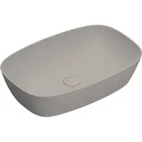 Catalano Alvea Opzetwastafel 60x40cm - Mat Tortora - Keramiek - 8059015194367 - Rechthoekig - Wastafels, Opzetwastafels