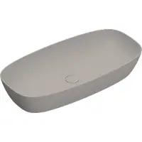 Catalano Alvea Opzetwastafel 80x40cm - Mat Tortora - Keramiek - 8059015194312 - Rechthoekig - Wastafels, Opzetwastafels