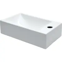 Catalano Lave-mains New Zéro avec trou de robinet blanc 40x23 cm