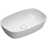 Catalano Alvea Opzetwastafel 60x40cm - Glans Wit - Keramiek - 8055348938920 - Rechthoekig - Wastafels, Opzetwastafels