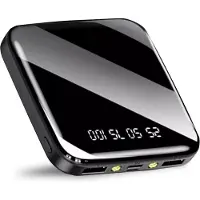 QuchiQ Powerbank 20000 mah - Mini power bank - Mobiele oplader - Externe oplaadbare batterij - Micro usb & C input - LED lampjes