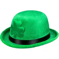 Boland - Hoed Shamrock bowler - 58 - Volwassenen - Unisex - St. Patrick's Day