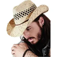 Beechfield Stro cowboy strand hoed