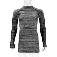 Heat Keeper Thermo shirt zwarte melange lange mouw voor heren - Wintersport kleding aâ‚¬â€œ Thermokleding L (52)