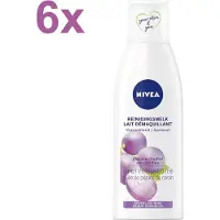 Nivea Verzachtende Reinigingsmelk Druivenpitolie Gevoelige Huid Tray 6 X 200 Ml