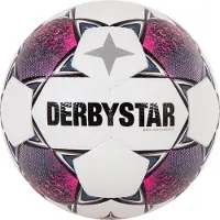 Derbystar Brillant Energy Voetbal Maat 5 Wit Roze Zwart