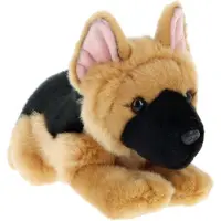 Keel Toys Knuffeldier Puppy Duitse herder Elzasser hond - zachte pluche stof - premium knuffels - 30 cm - Knuffel huisdieren