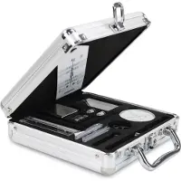 Lenco TTA-12IN1PRO - Professionele 12-in-1 set met platenspeler accessoires en luxe LP schoonmaakset - Zilver