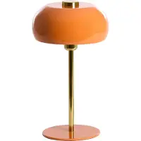 Light & Living Tafellamp Surin Ø 23cm - glans oranje met goud