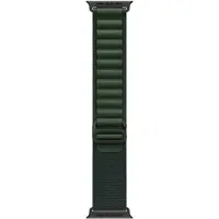 Apple Watch Strap 49mm - Black Titanium Finish - Dark Green - Alpine Loop - M (145-190mm)
