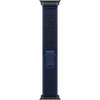 Apple Watch Strap 49mm - Black Titanium Finish - Blue - Trail Loop - M/L (145-220mm)