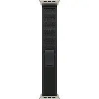 Apple Watch Strap 49mm - Natural Titanium Finish - Black - Trail Loop - M/L (145-220mm)