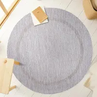 Muratap Relax uni binnen en buiten rond vloerkleed indoor & outdoor laagpolig
