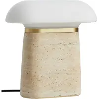 Woud Tafellampe , dimbare, Beige, Woonkamer, Steen