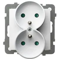 Ospel GP-2GRZP/m/00, Wit, IP20, 16 A, 71 mm, 48 mm, 71 mm
