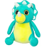 Merkloos Pluche triceratops knuffeldier 19 cm - Knuffeldier