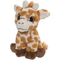 Nature Planet Pluche Giraffe knuffeldier van 13 cm - Knuffeldier