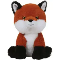 Sandy Knuffeldier Vos Reintje - zachte pluche stof - dieren knuffels - rood - 21 cm - Knuffel bosdieren