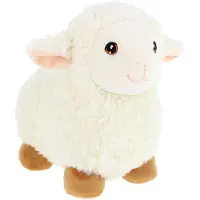 Keel Toys pluche schaap/lammetje knuffeldier - wit - lopend - 25 cm - Knuffel boederijdieren
