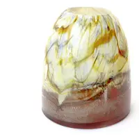 Loranto Design vaas / bloemenvaas luxe handgeschilderd mondgeblazen kleur