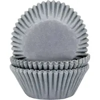 House of Marie Cupcake Vormpjes - Grijs - pk/50 - Baking Cups voor Muffins en Cupcakes