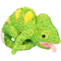 Merkloos Kameleon knuffel 19 cm - Knuffeldier