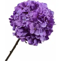 Silk-ka Kunstbloem-Zijden Bloem Hortensia Steel Paars-Lavendel 70 cm
