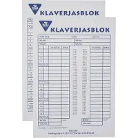 Haza Klaverjassen scoreblok - 2x - 50 vellen - Kaartspellen - Klaverjassen score notitieblok