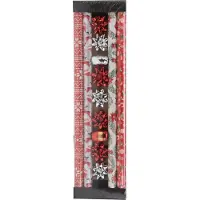 Merkloos Kerst inpakpapier/cadeaupapier set - 13-delig - 200 x 70 cm - nordic - Cadeaupapier