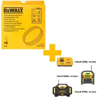 Dewalt Accessoires Lintzaagblad, 2215x20x0,6mm, 4TPI, langszagen van hout en kunststof (t.b.v. DW876) - DT8474-QZ