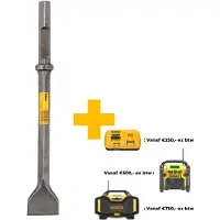 DeWalt Accessoires 28mm Hex (zeskant) Vlakbeitel breedte 76mm, lengte 521mm - DT6932-QZ