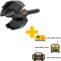 DeWalt Serie - Zelfvoedende Boor - 74mm - Voor Hout - Antisliphandvat