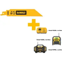 Dewalt Accessoires Reciprozaagblad BiM 150x1,4-3,35 Hout/Metaal - S123XF - DT2404-QZ
