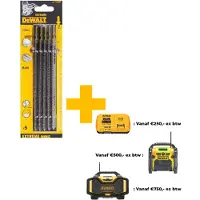 DeWalt DT2084-QZ - Bimetalen Decoupeerzaagbladen - 180mm - T-schacht - Laag materiaal
