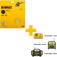 DeWalt Accessoires Schuurschijf, Ø225mm, Festool, Flex 9 perf., K120 (10x) - DT3170-QZ