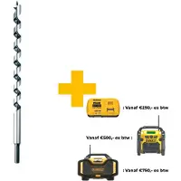 DeWalt Accessoires Slangenboor Ø22, werklengte 380mm - DT4645-QZ