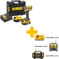 DeWalt 1/2' XR Slagmoersleutel - 18V 5.0 Ah - Veiligheidsring - DCF921P2T-QW