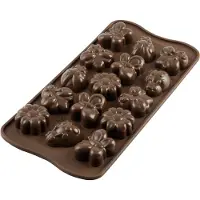 Silikomart EasyChoc Choco Spring Life bakvorm 21 cm silicone bruin