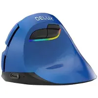 Delux M618mini Bt4.0 + 2.4ghz 4000dpi Rgb Draadloze Ergonomische Muis