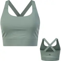 By-vp Sport BH Dames - Padded Sport Top - Medium Support - SportBH - Groen - Maat XXL - Robin van Persie