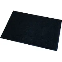 Wicotex Deurmat/droogloopmat Memphis - 3x stuks - zwart - 40 x 60 cm - Schoonloopmat - Inloopmat