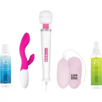MyMagicWand - Magic Wand Vibrator - Voordeel Set Bundel - Plezier voor Haar, Vrouwen en Koppels - Vibrators voor Vrouwen - Sex Toys voor Vrouwen - Erotische Giftset - Cadeau Vrouw - Roze