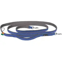 Petlando Dressuurlijn met veiligheids greep Outdoor Navy - 3 meter - 2,5 cm breed - maat M